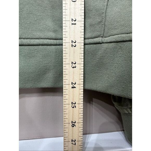 NWOT Kimes Ranch Mabeline Cozy Cotton Pale Green 1/4 Zip Up Crop Sweatshirt L - Picture 11 of 12
